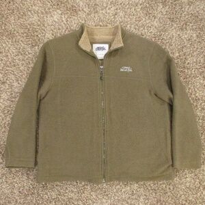 Weird Fish Sweater Men's XL Green Waffle Knit Sherpa Heavyweight Full Zip Jacket